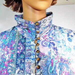 Intro. Paisley Mixed Print Tunic Top